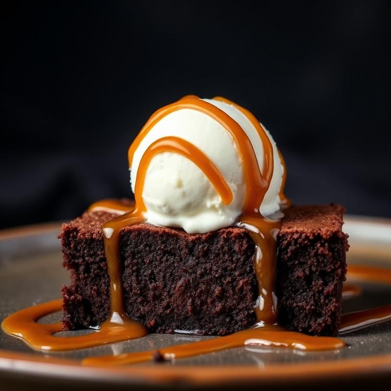 Brownie com sorvete
